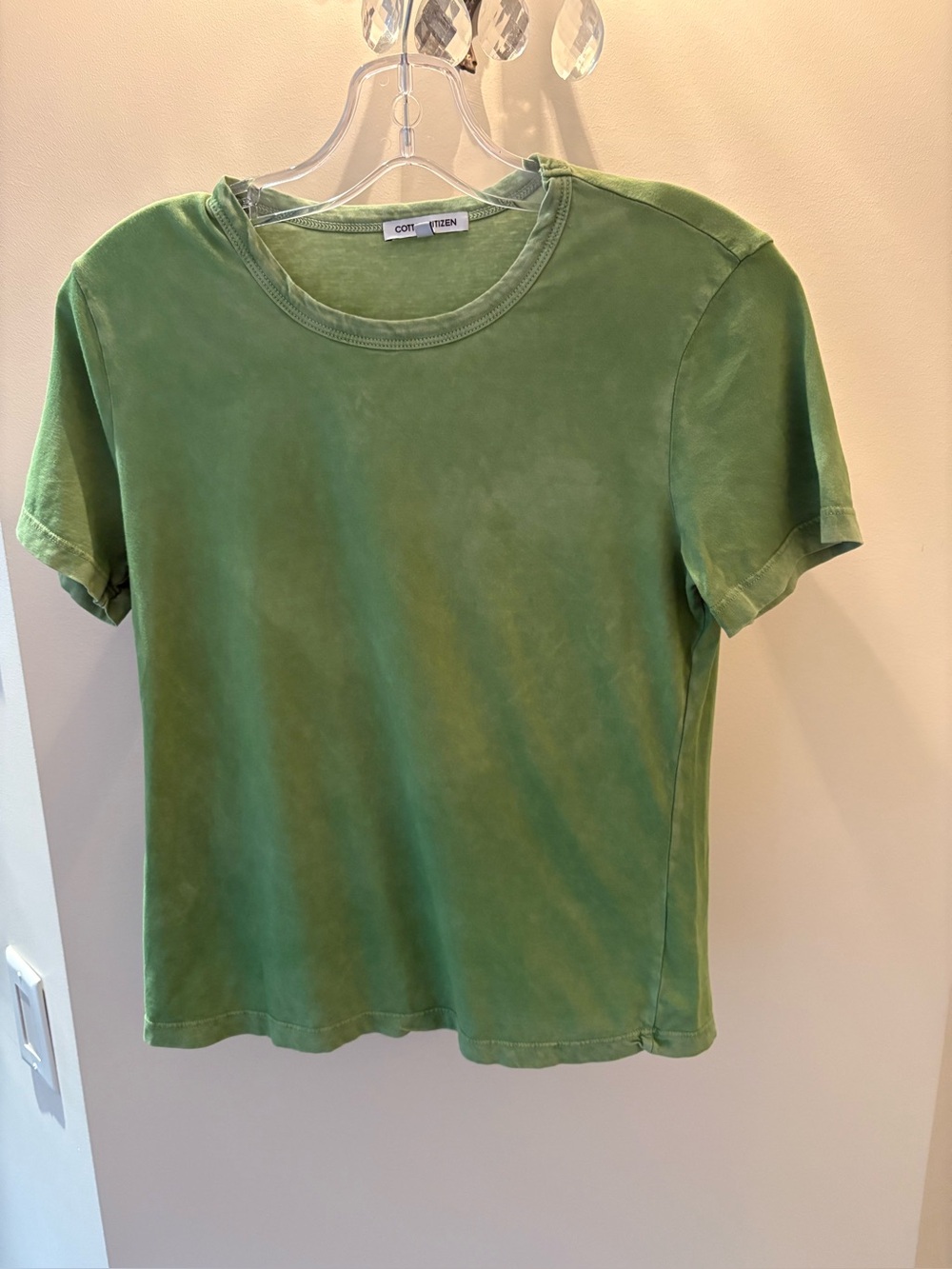Cotton Citizen vintage Green 100% Cotton standard Short Sleeve T-Shirt size S